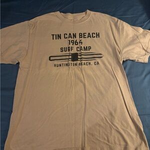 Tin Can Beach Graphic Tan T-Shirt